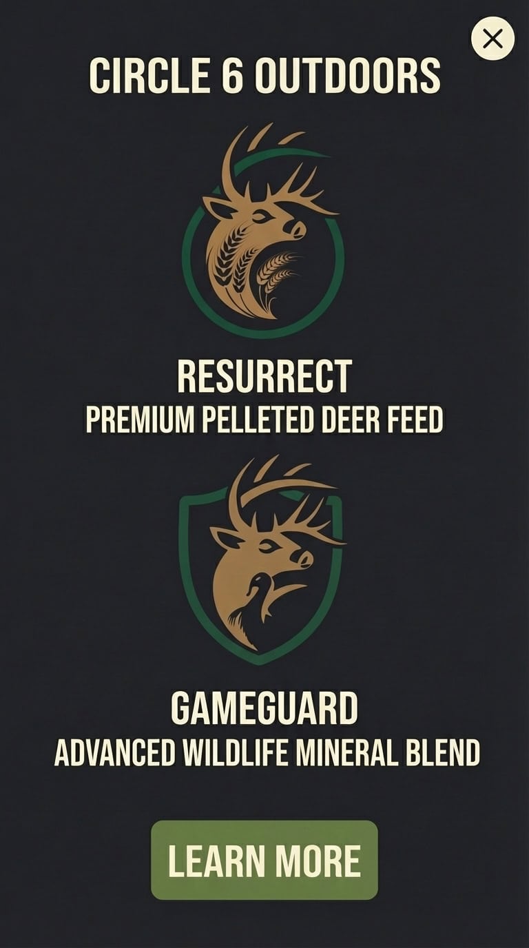 Circle 6 Outdoors - Shop Resurrect Premium Deer Feed and GameGuard Wildlife Mineral Blend